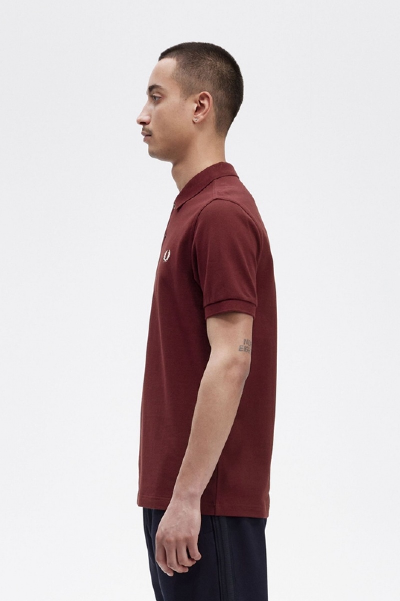 Fred Perry The Fred Perry Men's Shirts Burgundy | TAF-206531