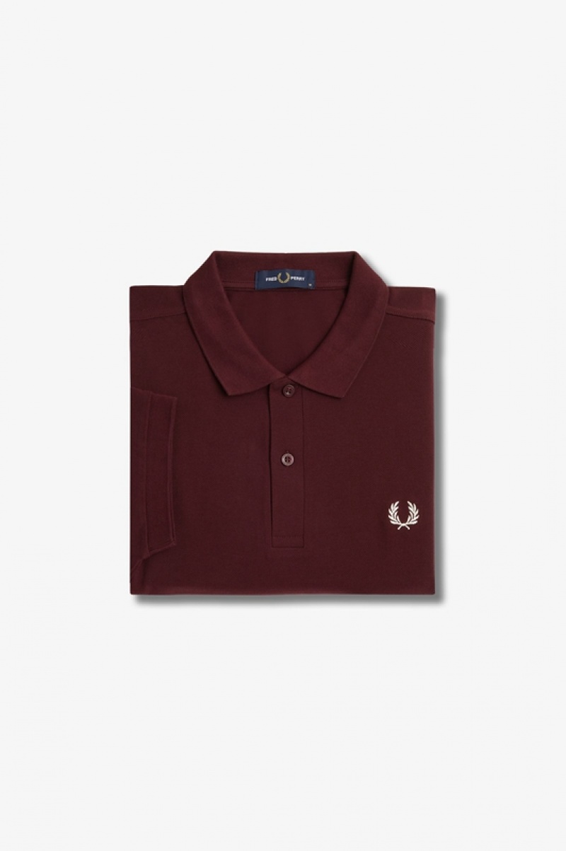 Fred Perry The Fred Perry Men\'s Shirts Burgundy | TAF-206531