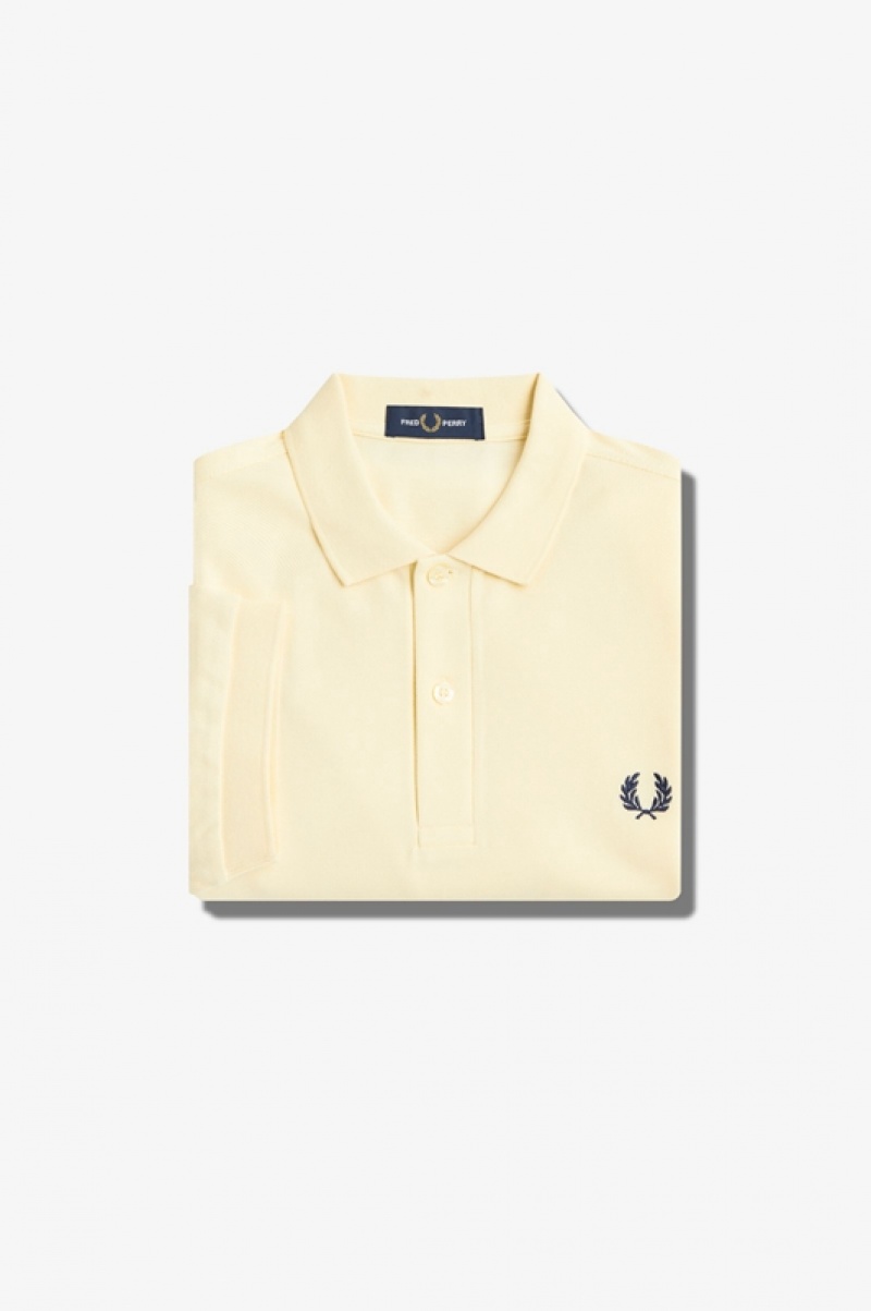 Fred Perry The Fred Perry Men\'s Shirts Cream | OHV-382014