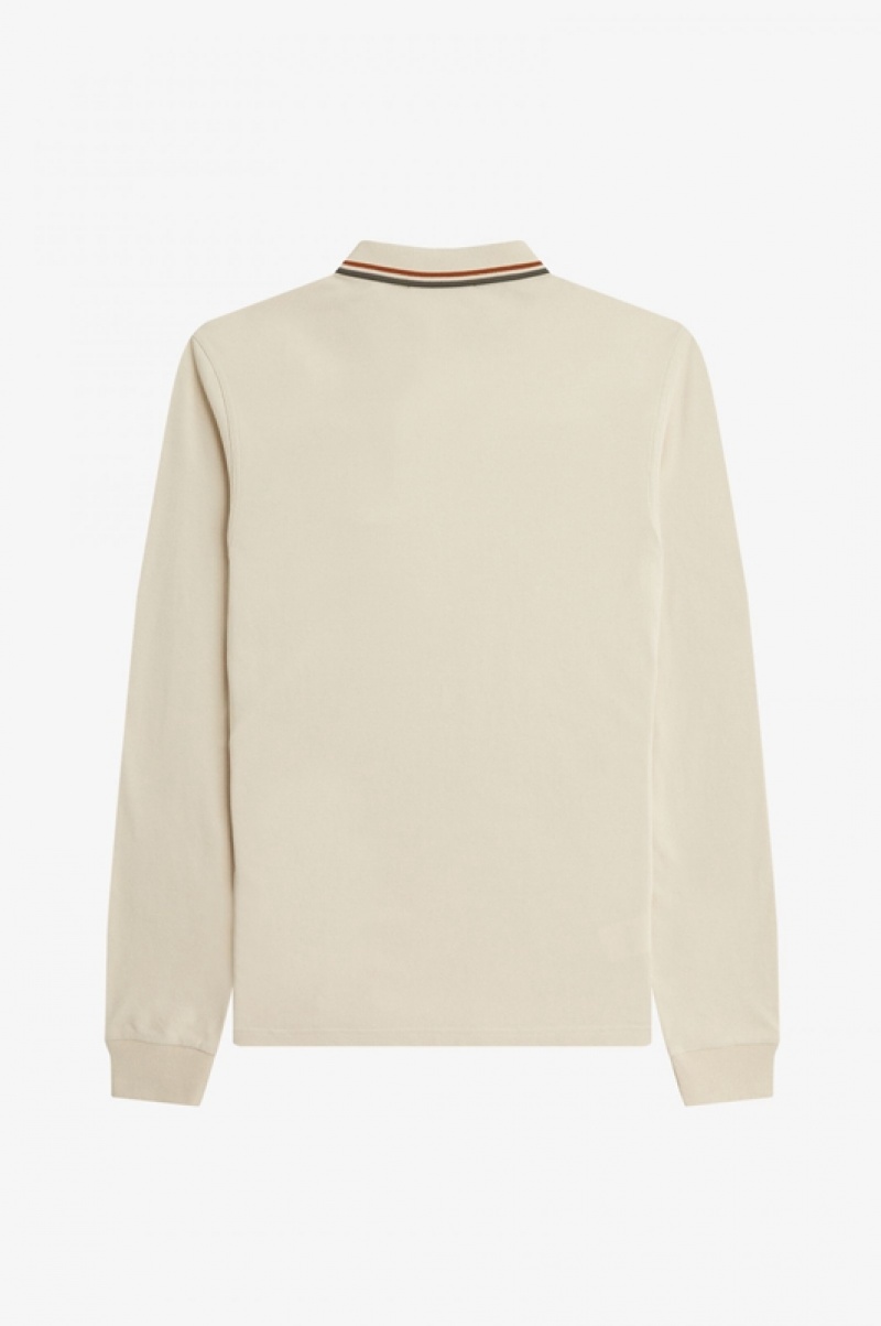 Fred Perry The Fred Perry Men's Shirts Cream | OIW-089627