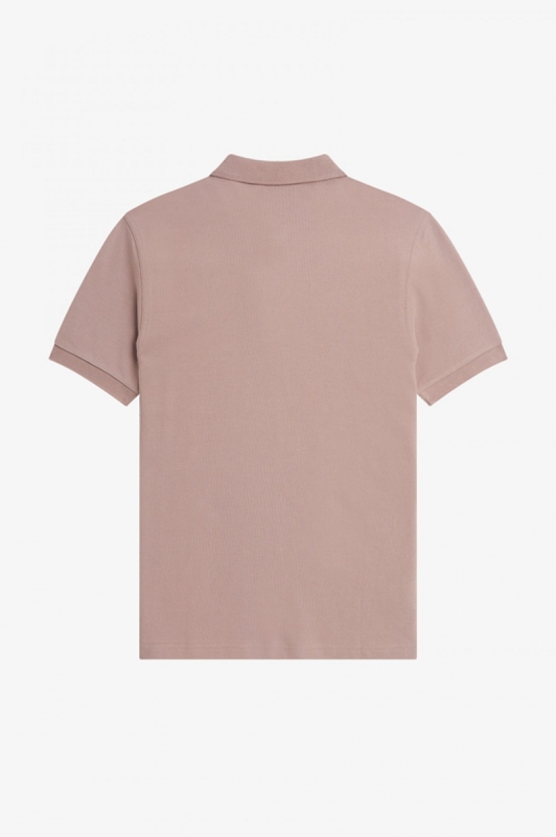 Fred Perry The Fred Perry Men's Shirts Dark Pink | OHK-682375