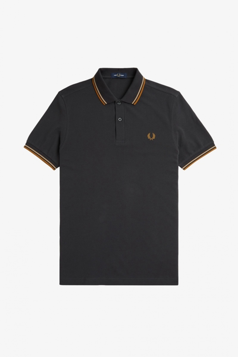 Fred Perry The Fred Perry Men's Shirts Grey | UPM-401957