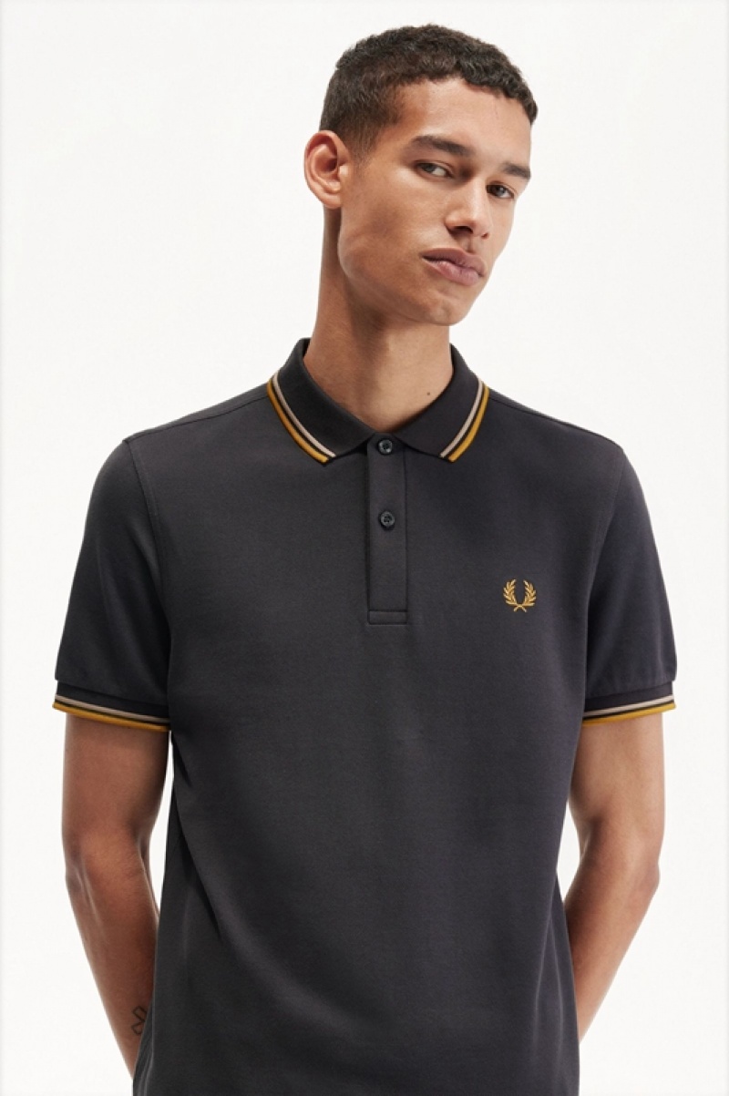 Fred Perry The Fred Perry Men's Shirts Grey | UPM-401957