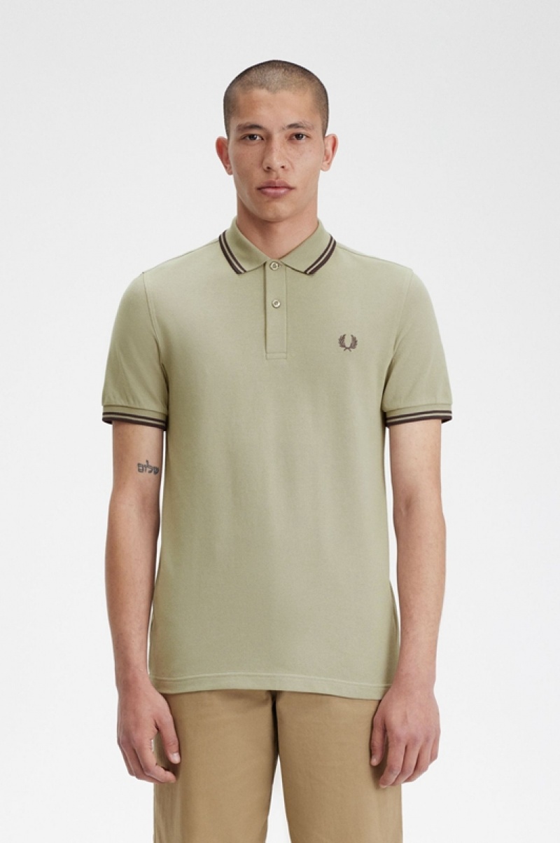 Fred Perry The Fred Perry Men's Shirts Green | CDH-621840