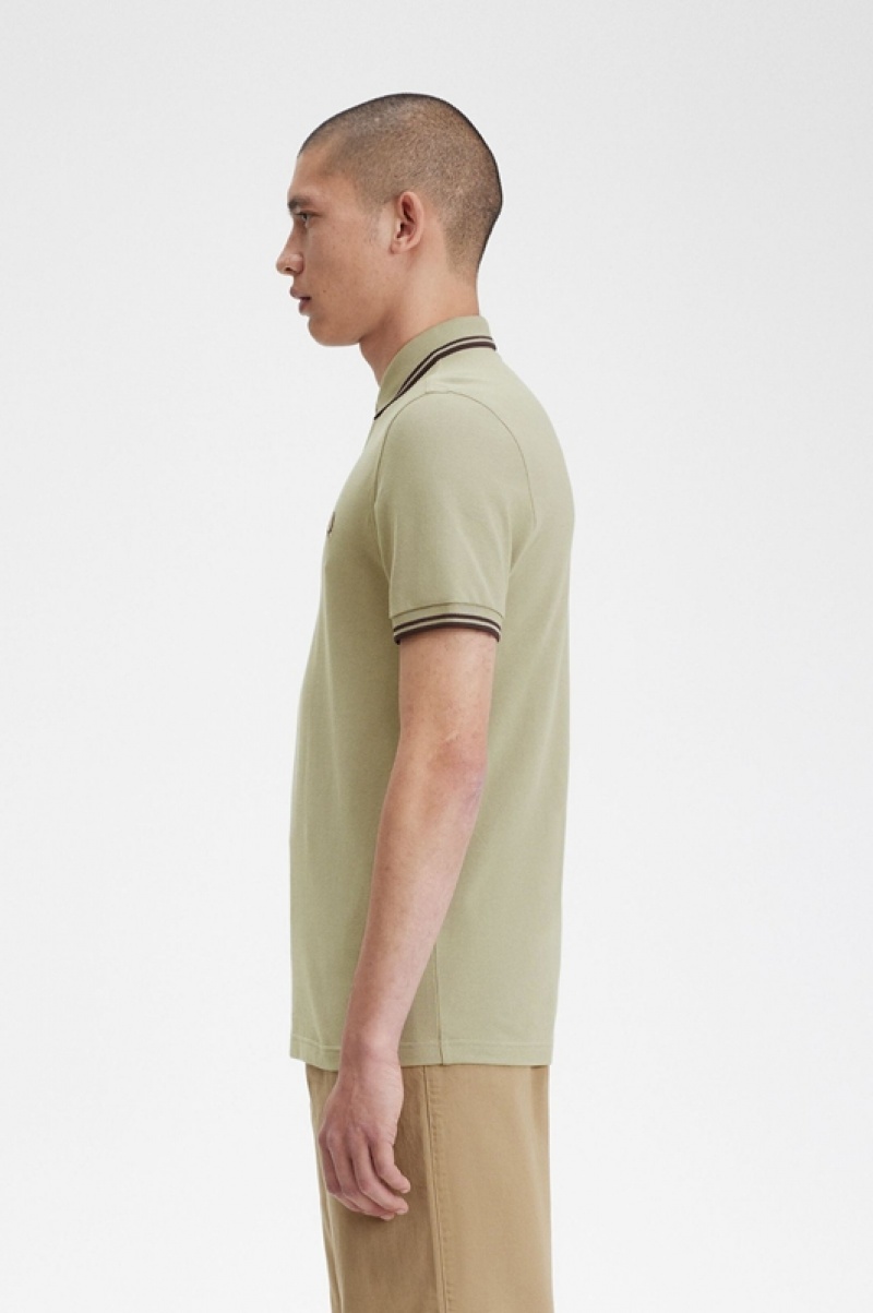 Fred Perry The Fred Perry Men's Shirts Green | CDH-621840