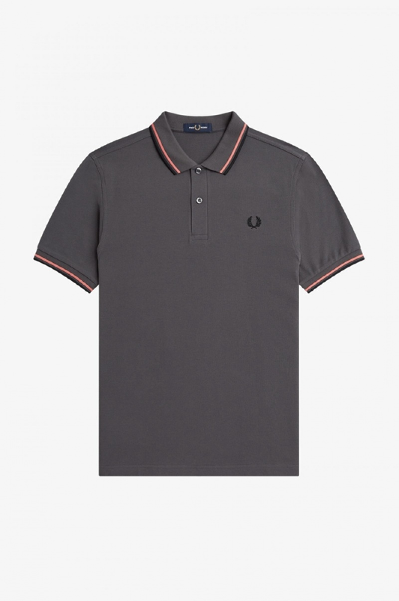 Fred Perry The Fred Perry Men's Shirts Grey | OPZ-210583