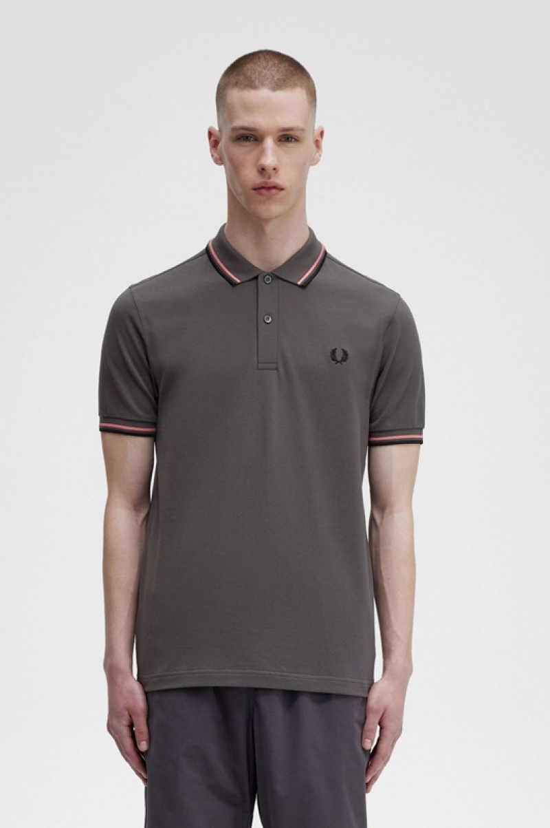 Fred Perry The Fred Perry Men's Shirts Grey | OPZ-210583