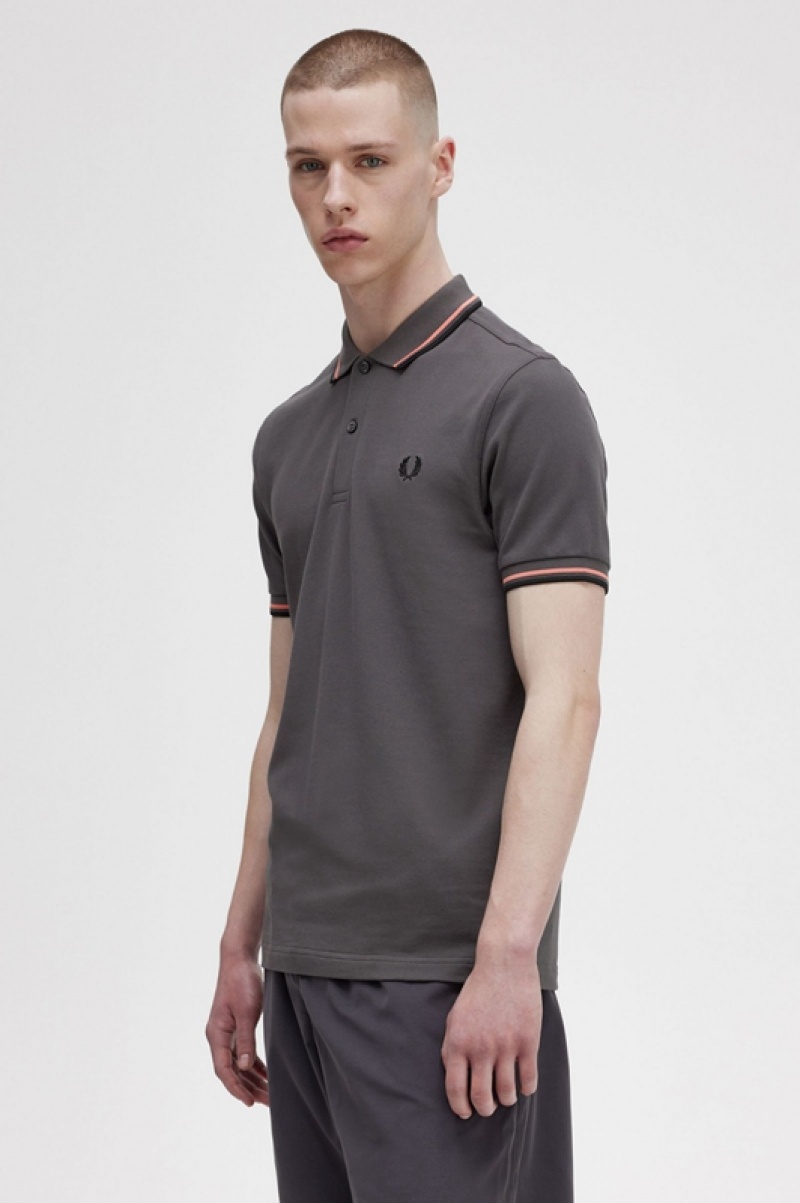 Fred Perry The Fred Perry Men's Shirts Grey | OPZ-210583