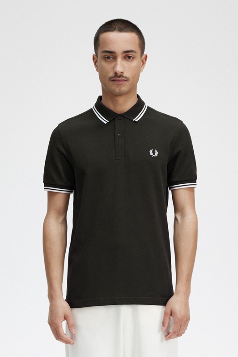 Fred Perry The Fred Perry Men's Shirts Green | URW-098512