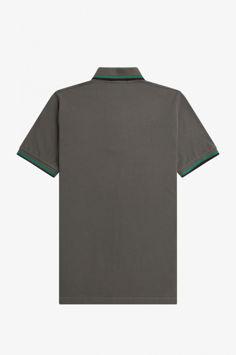 Fred Perry The Fred Perry Men's Shirts Grey | DIG-014532