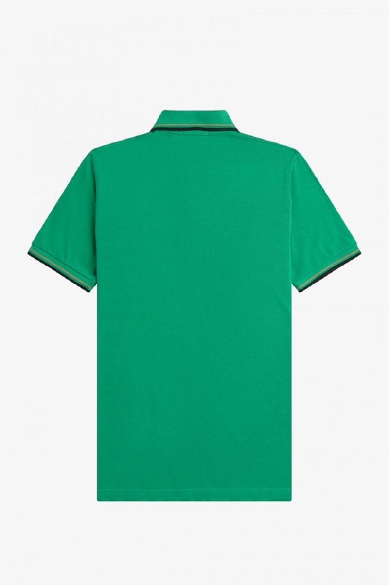 Fred Perry The Fred Perry Men's Shirts Green | NUR-806547