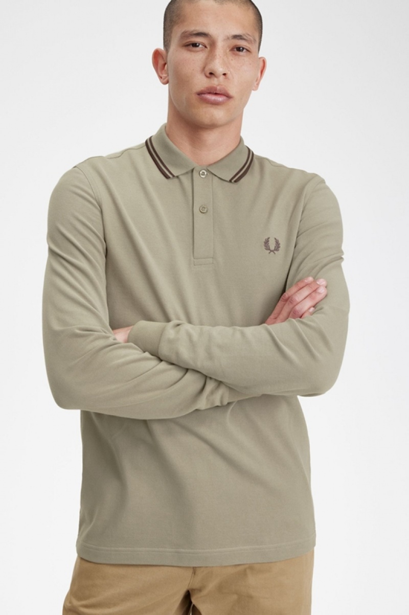 Fred Perry The Fred Perry Men's Shirts Green | XYI-517962