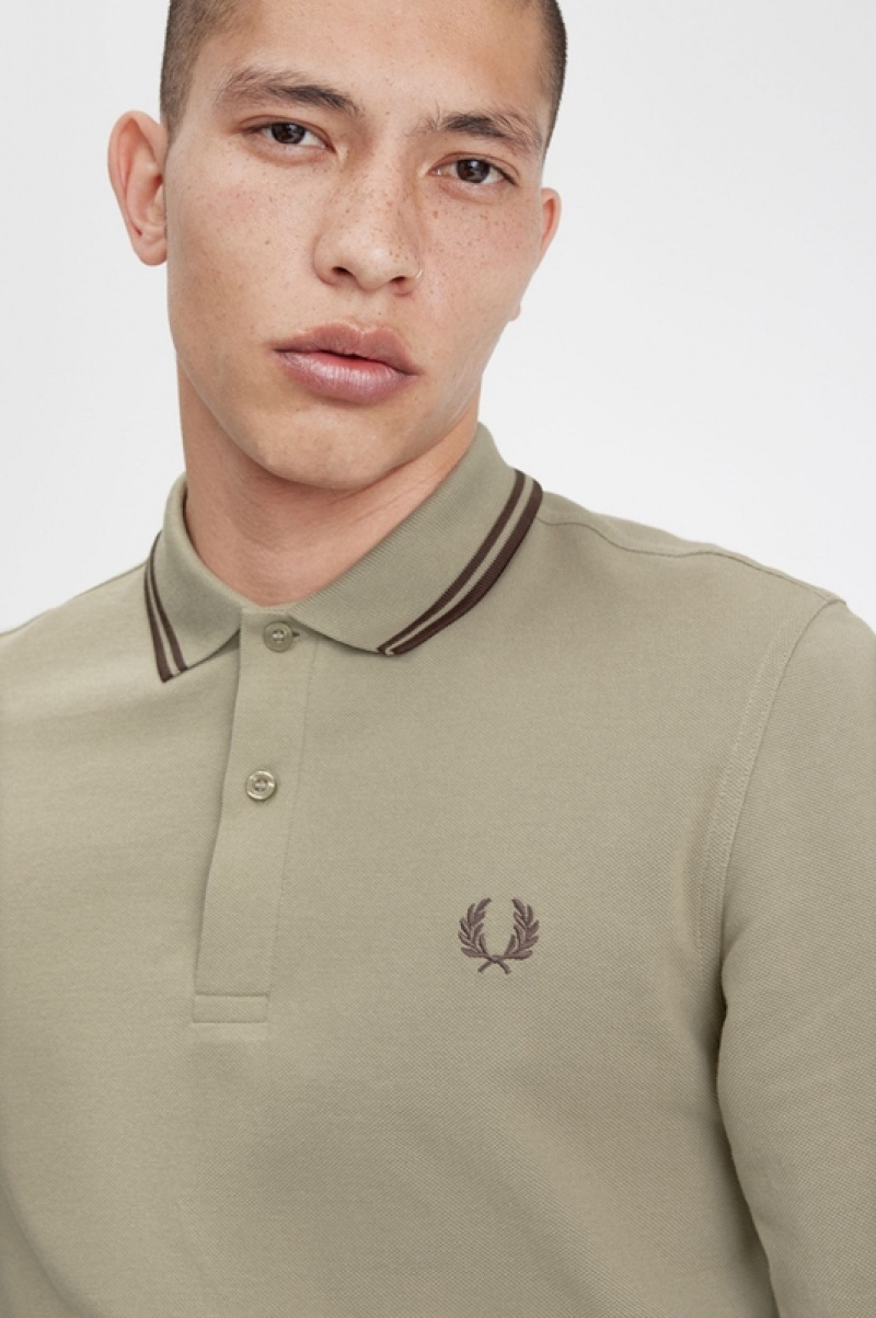 Fred Perry The Fred Perry Men's Shirts Green | XYI-517962