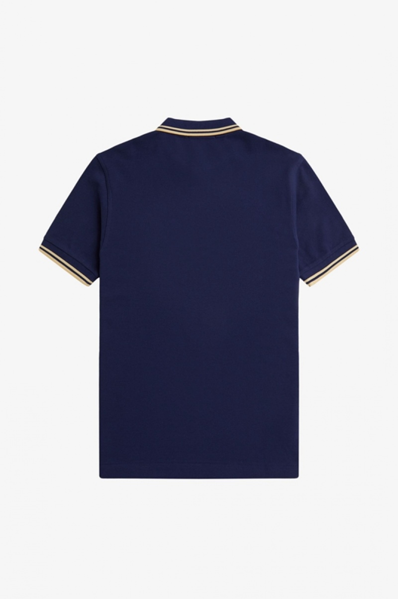 Fred Perry The Fred Perry Men's Shirts Navy | PTZ-647235