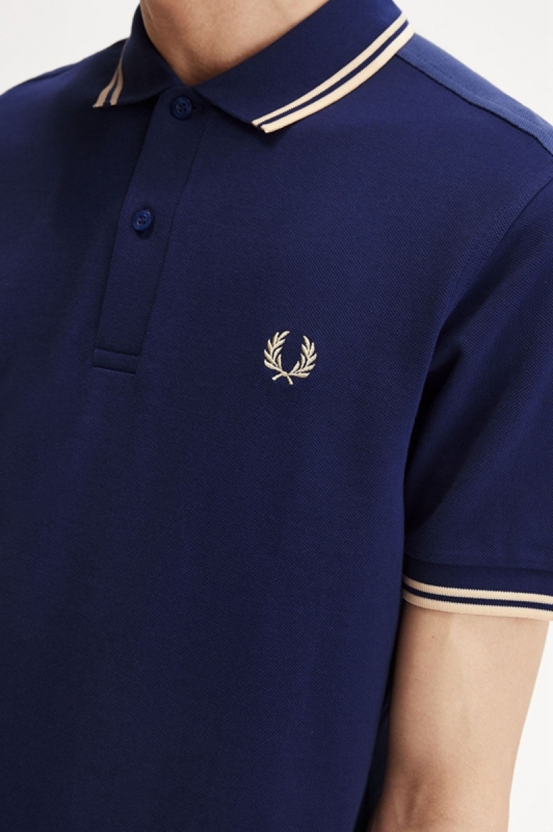 Fred Perry The Fred Perry Men's Shirts Navy | PTZ-647235