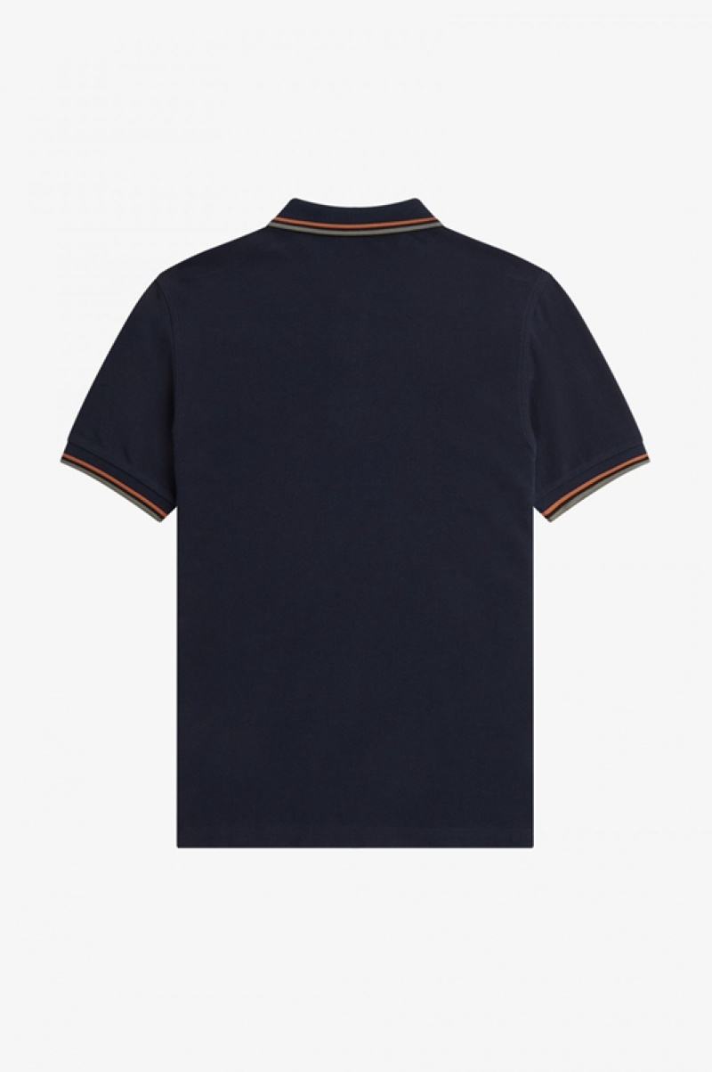 Fred Perry The Fred Perry Men's Shirts Navy | RNO-410329