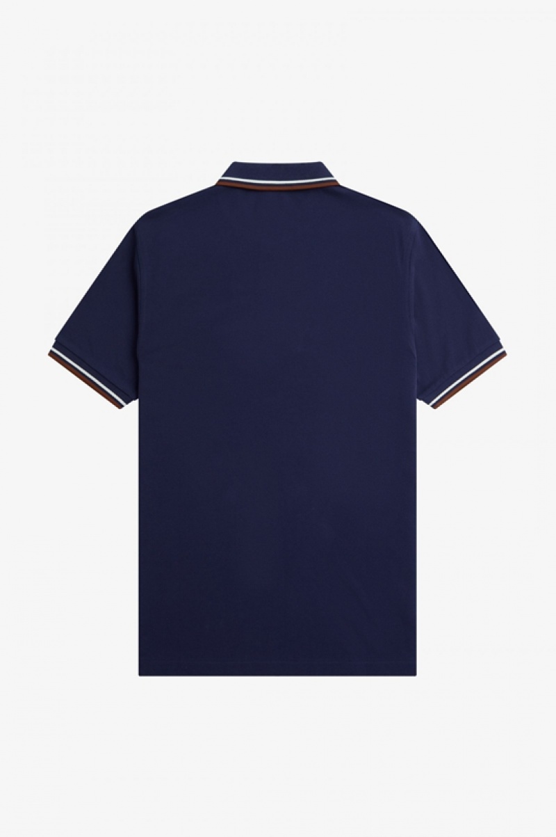 Fred Perry The Fred Perry Men's Shirts Navy | HRZ-218609