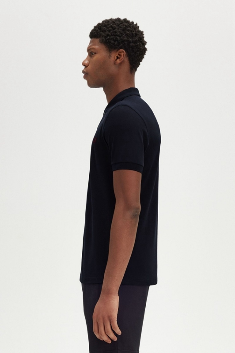 Fred Perry The Fred Perry Men's Shirts Navy | CAS-982716