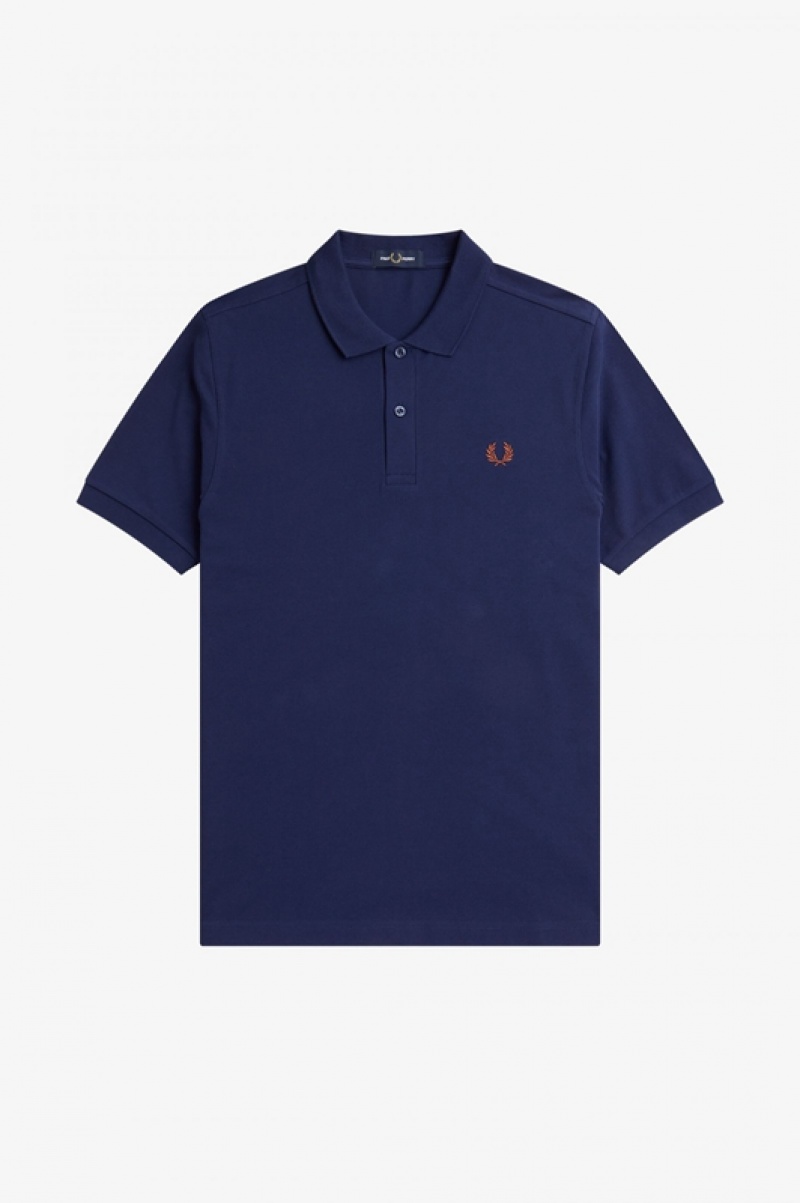 Fred Perry The Fred Perry Men's Shirts Navy | HRD-217890