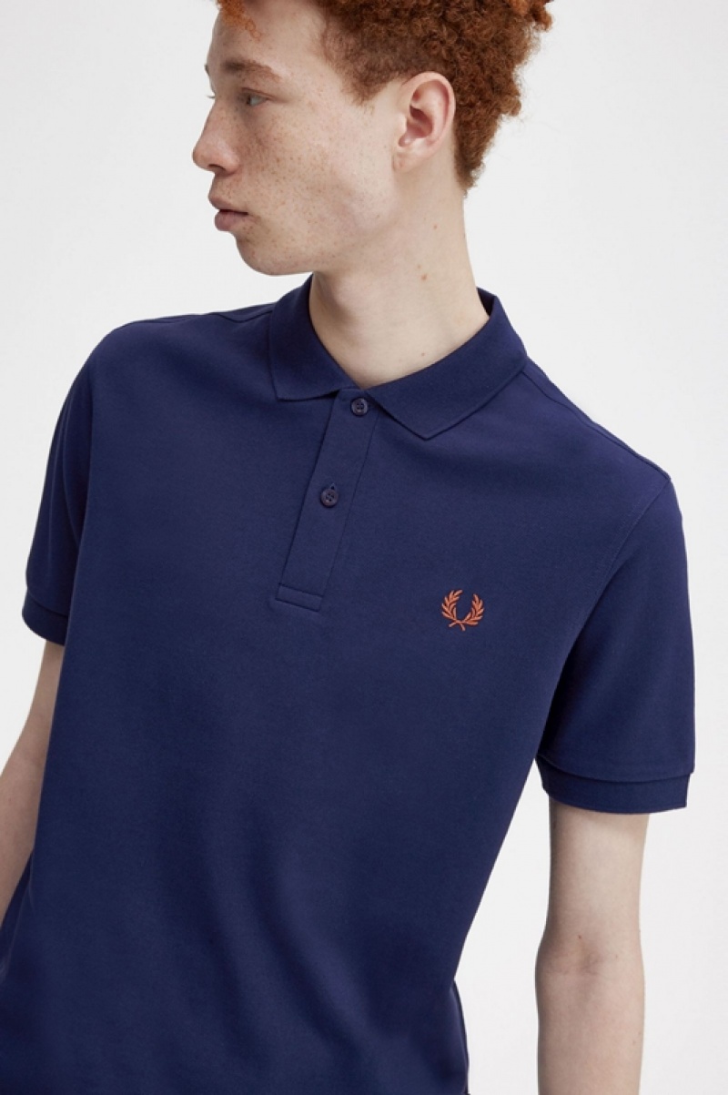 Fred Perry The Fred Perry Men's Shirts Navy | HRD-217890