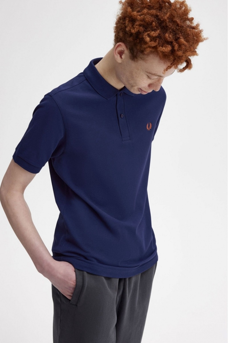 Fred Perry The Fred Perry Men's Shirts Navy | HRD-217890