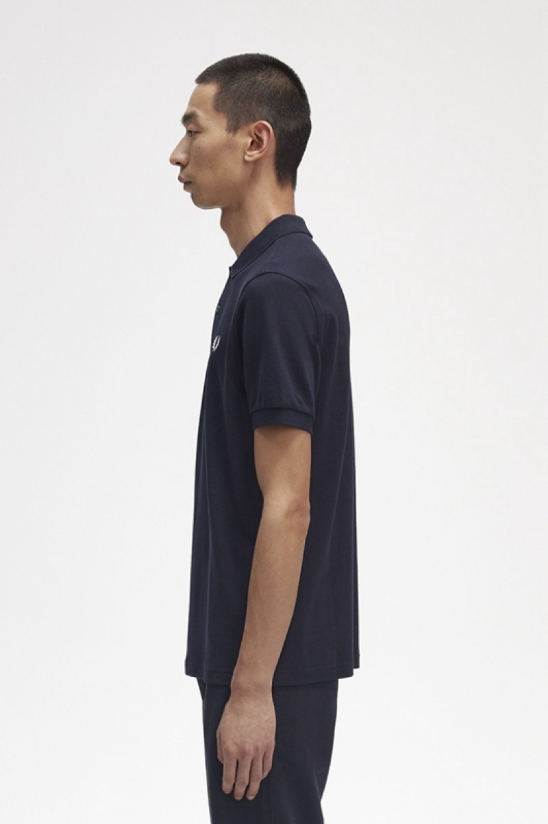 Fred Perry The Fred Perry Men's Shirts Navy | KLU-096178