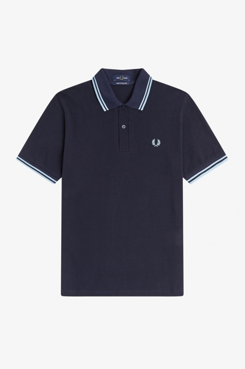 Fred Perry The Fred Perry Men's Shirts Navy | NZQ-063759