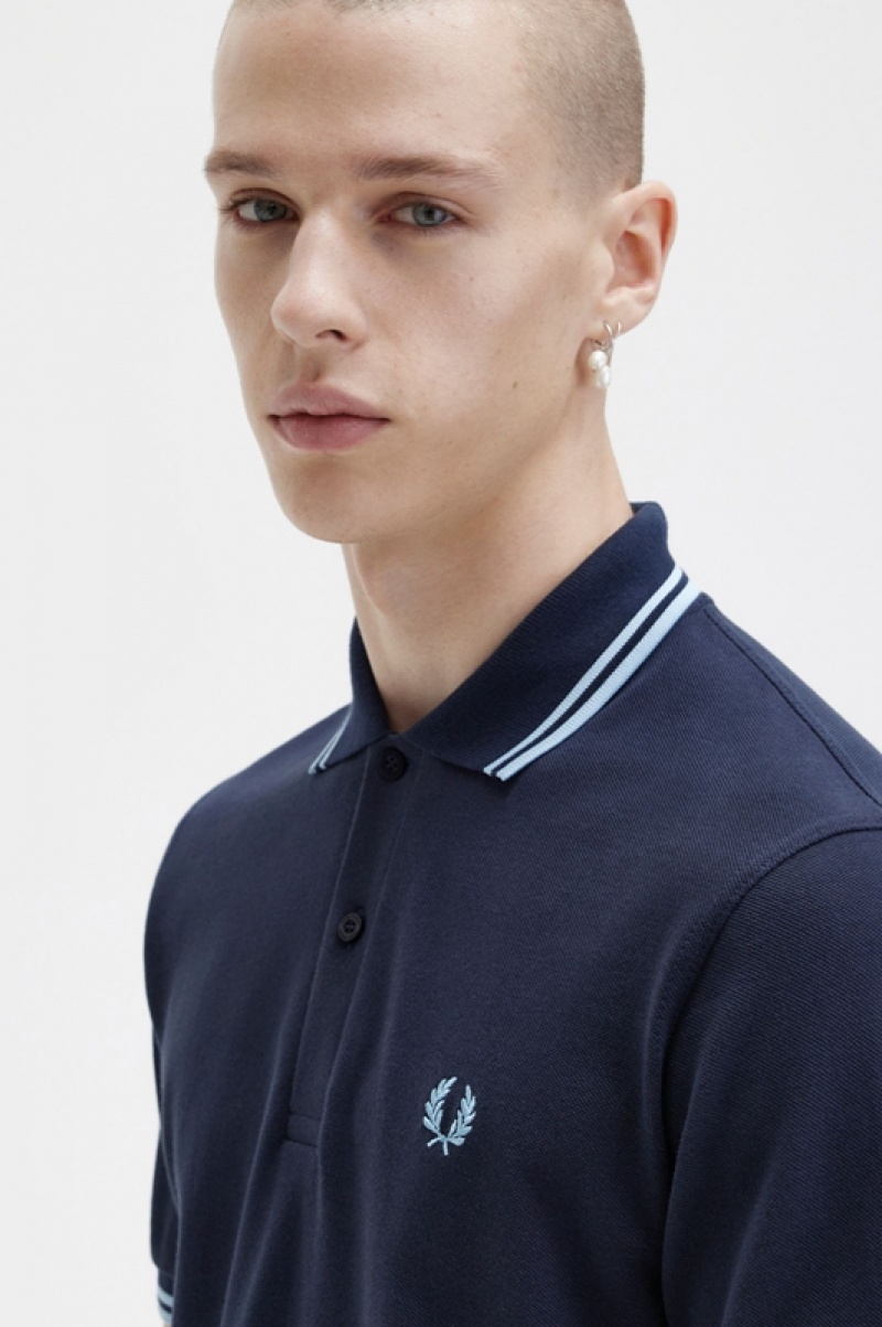 Fred Perry The Fred Perry Men's Shirts Navy | NZQ-063759