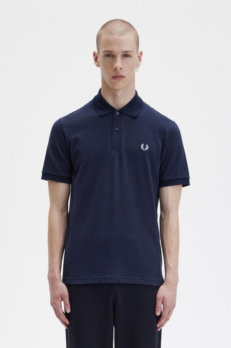 Fred Perry The Fred Perry Men's Shirts Navy | SFB-509321