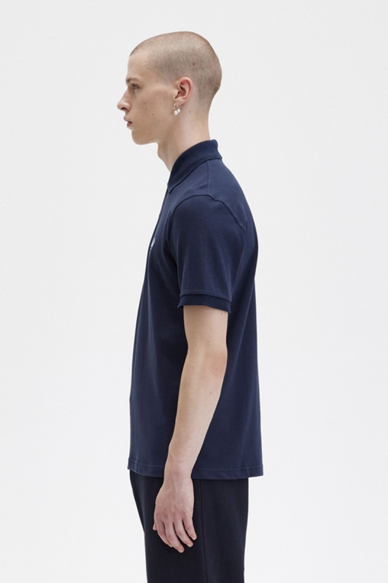 Fred Perry The Fred Perry Men's Shirts Navy | SFB-509321