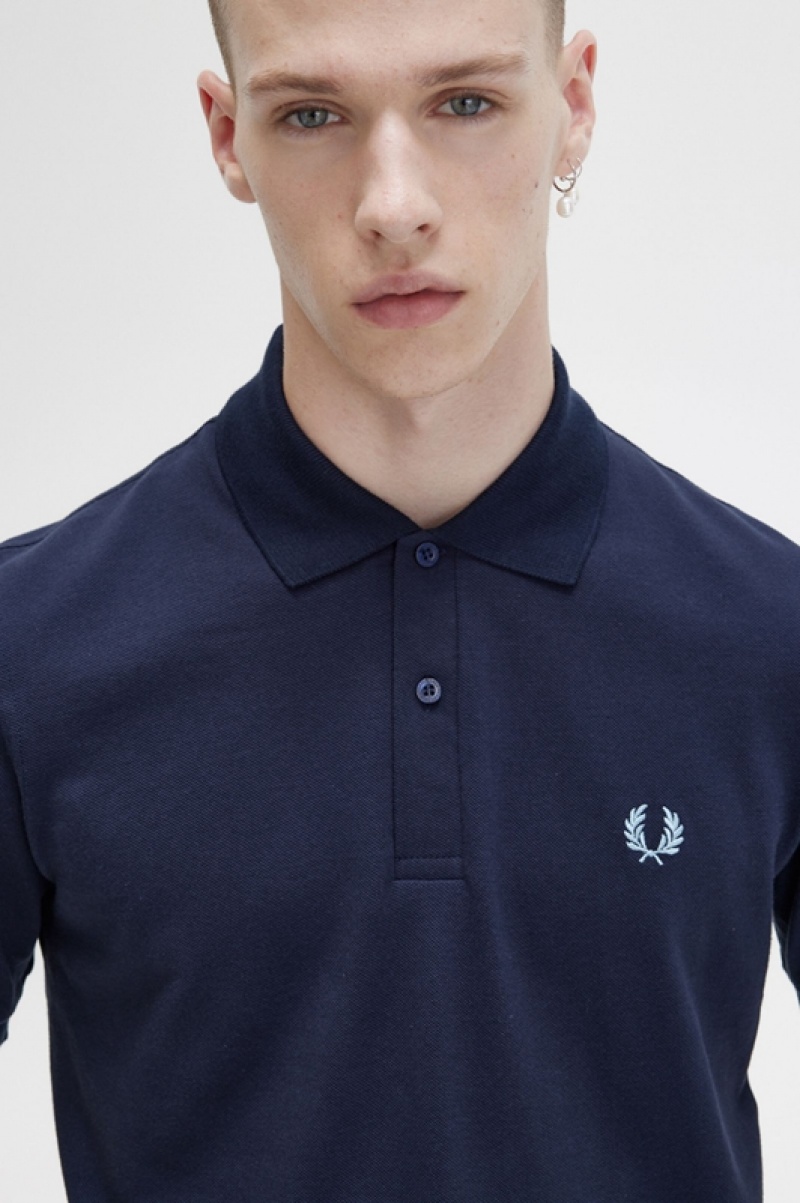 Fred Perry The Fred Perry Men's Shirts Navy | SFB-509321