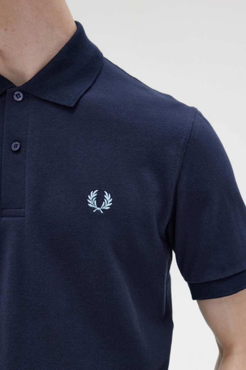 Fred Perry The Fred Perry Men's Shirts Navy | SFB-509321