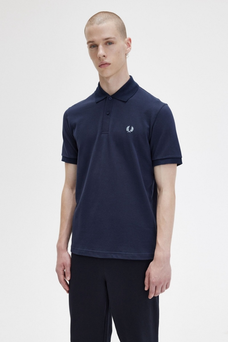 Fred Perry The Fred Perry Men's Shirts Navy | SFB-509321