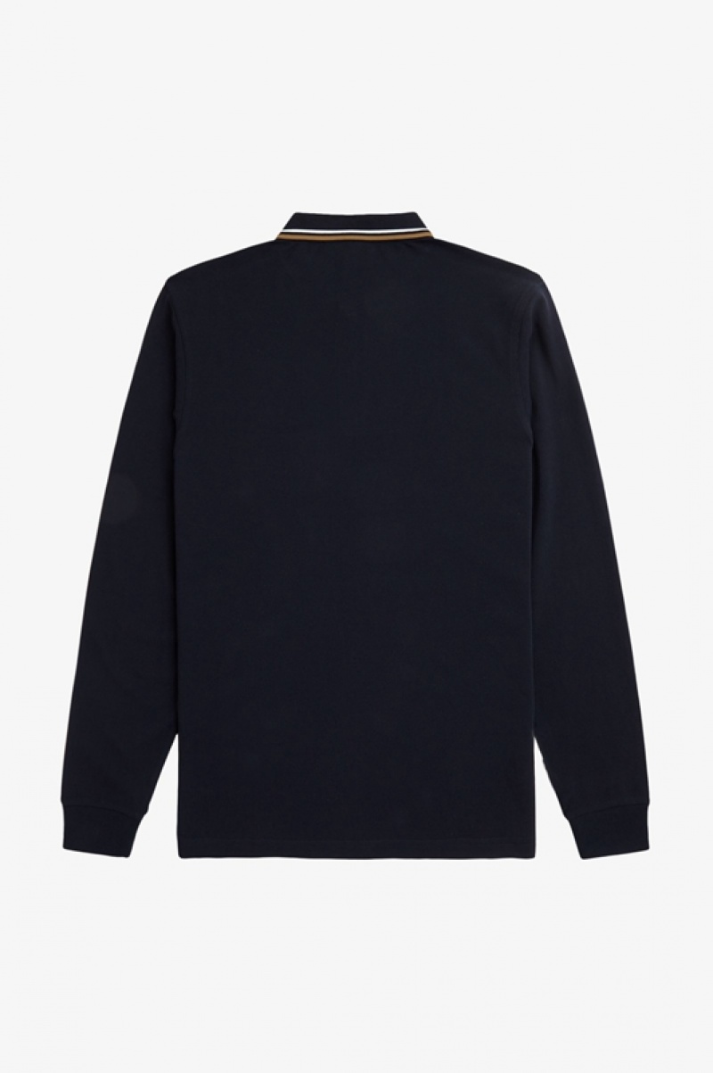 Fred Perry The Fred Perry Men's Shirts Navy | NUC-073182