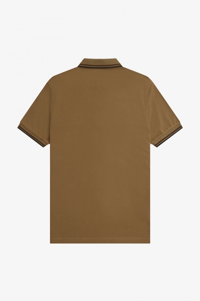 Fred Perry The Fred Perry Men's Shirts Olive | YOI-903245