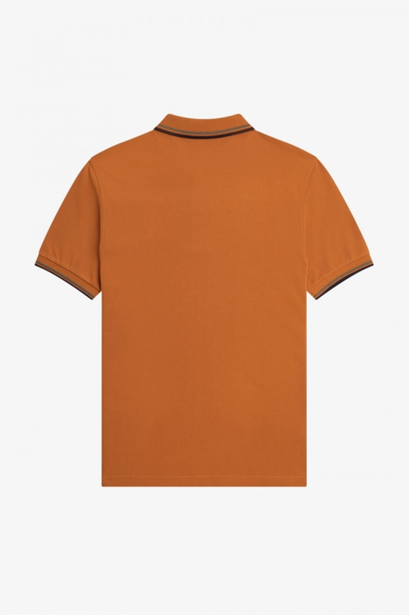 Fred Perry The Fred Perry Men's Shirts Orange | MRT-091852