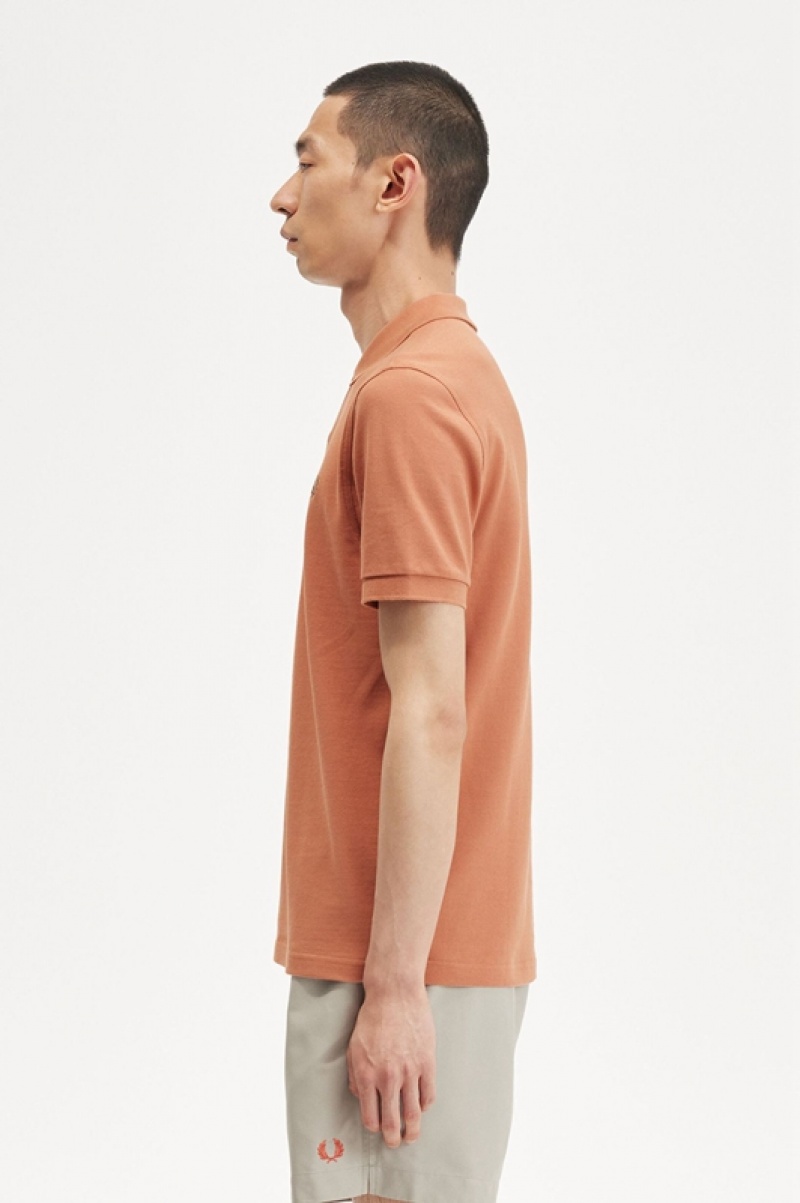 Fred Perry The Fred Perry Men's Shirts Orange | YGJ-792453