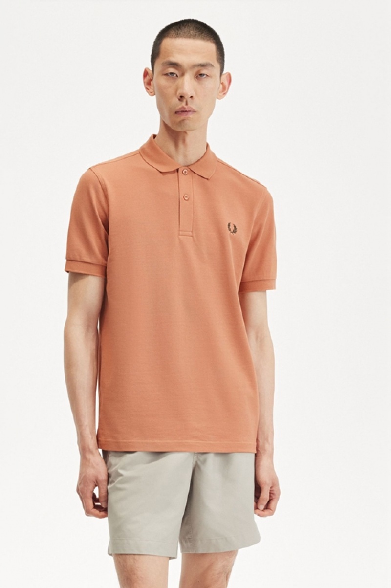 Fred Perry The Fred Perry Men's Shirts Orange | YGJ-792453