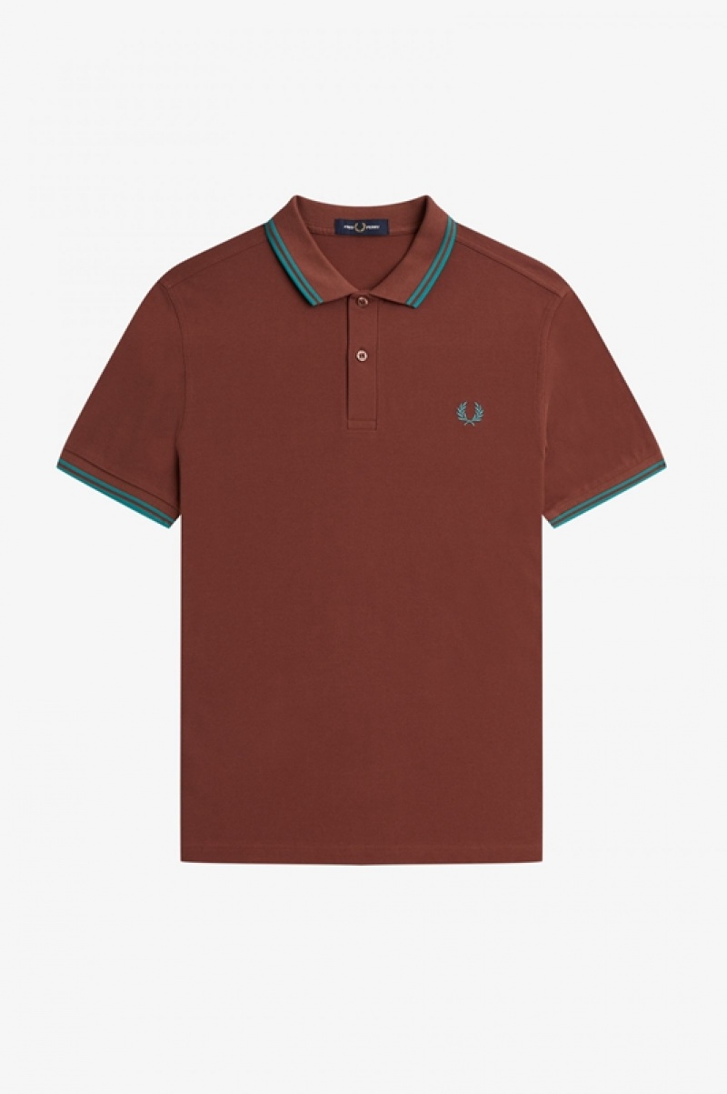 Fred Perry The Fred Perry Men's Shirts Rose | WCX-428510