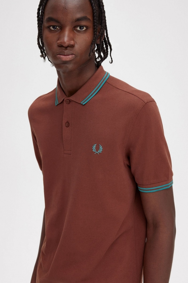 Fred Perry The Fred Perry Men's Shirts Rose | WCX-428510