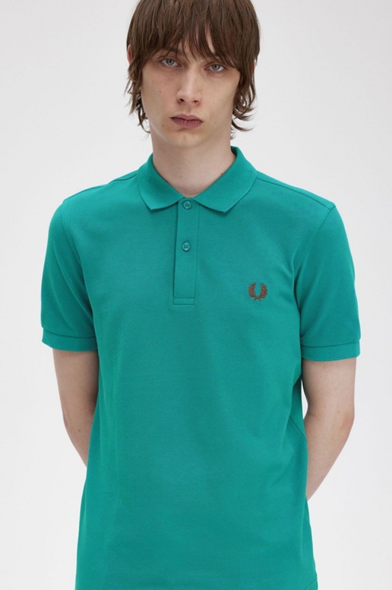 Fred Perry The Fred Perry Men's Shirts Turquoise | NHF-681027