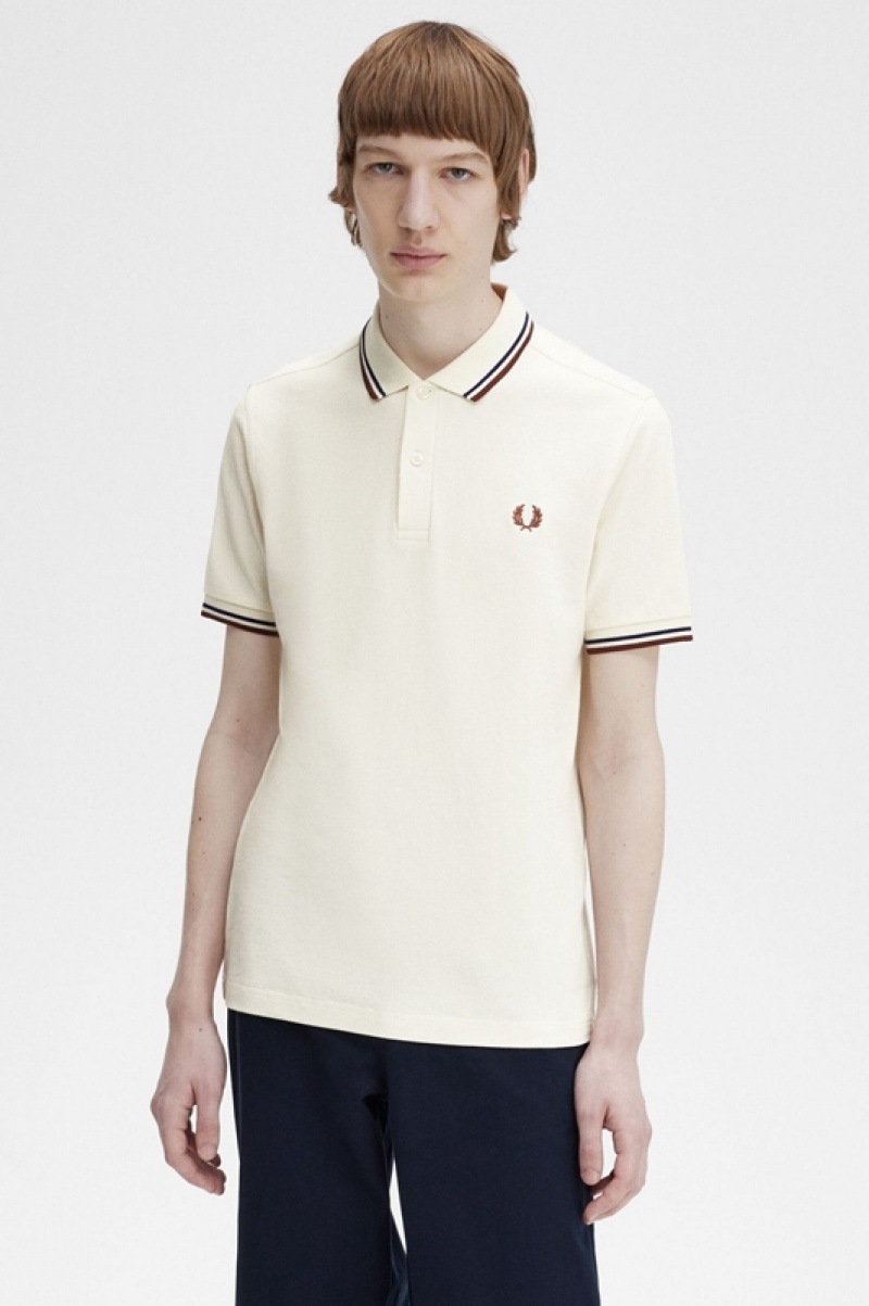 Fred Perry The Fred Perry Men's Shirts White | JKE-715208