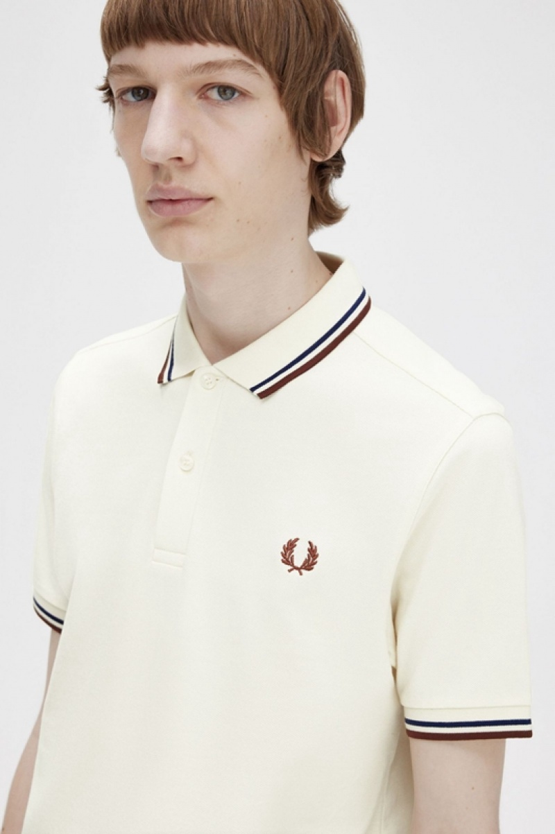 Fred Perry The Fred Perry Men's Shirts White | JKE-715208