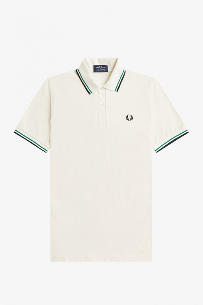 Fred Perry The Fred Perry Men's Shirts White | NIT-102679