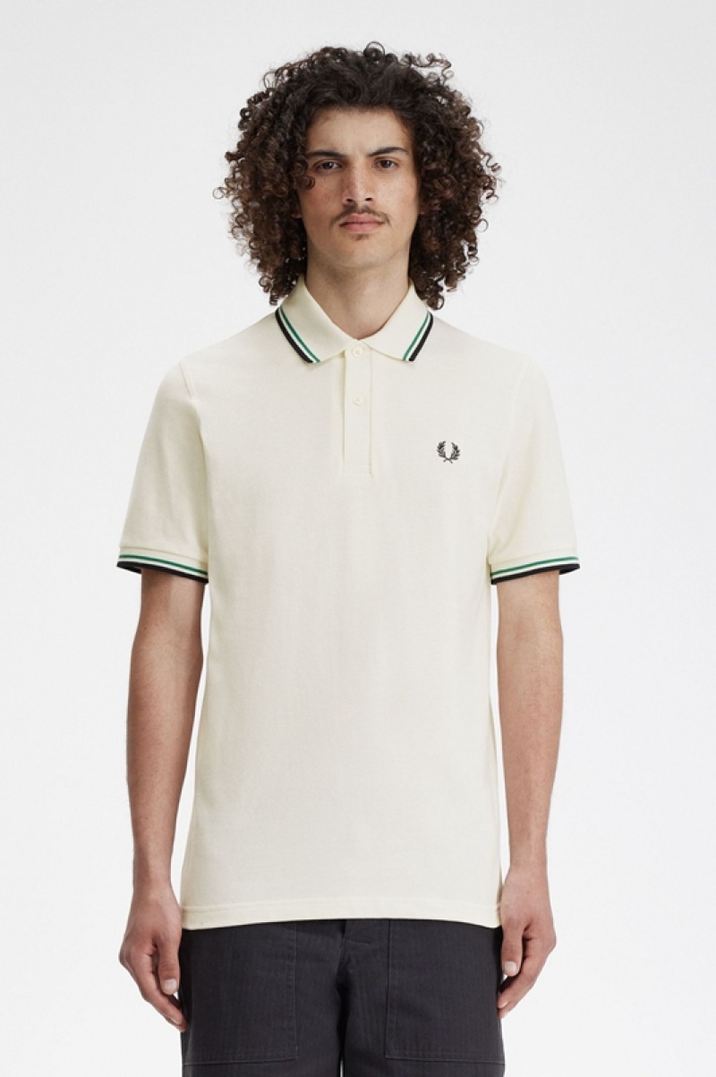 Fred Perry The Fred Perry Men's Shirts White | NIT-102679