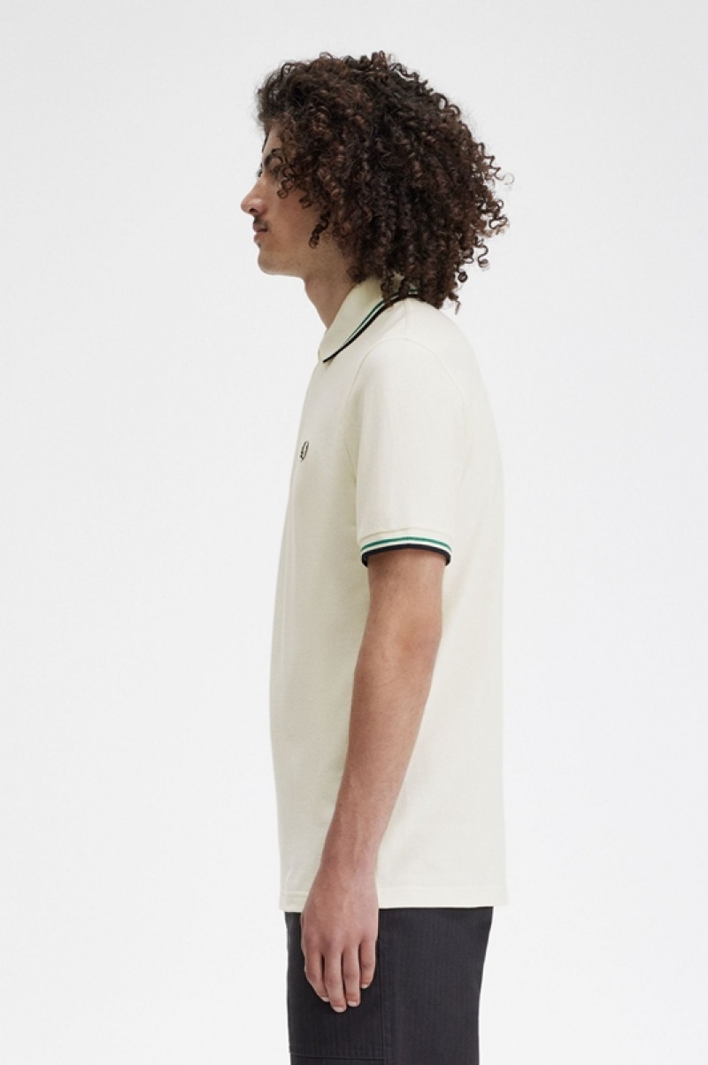 Fred Perry The Fred Perry Men's Shirts White | NIT-102679