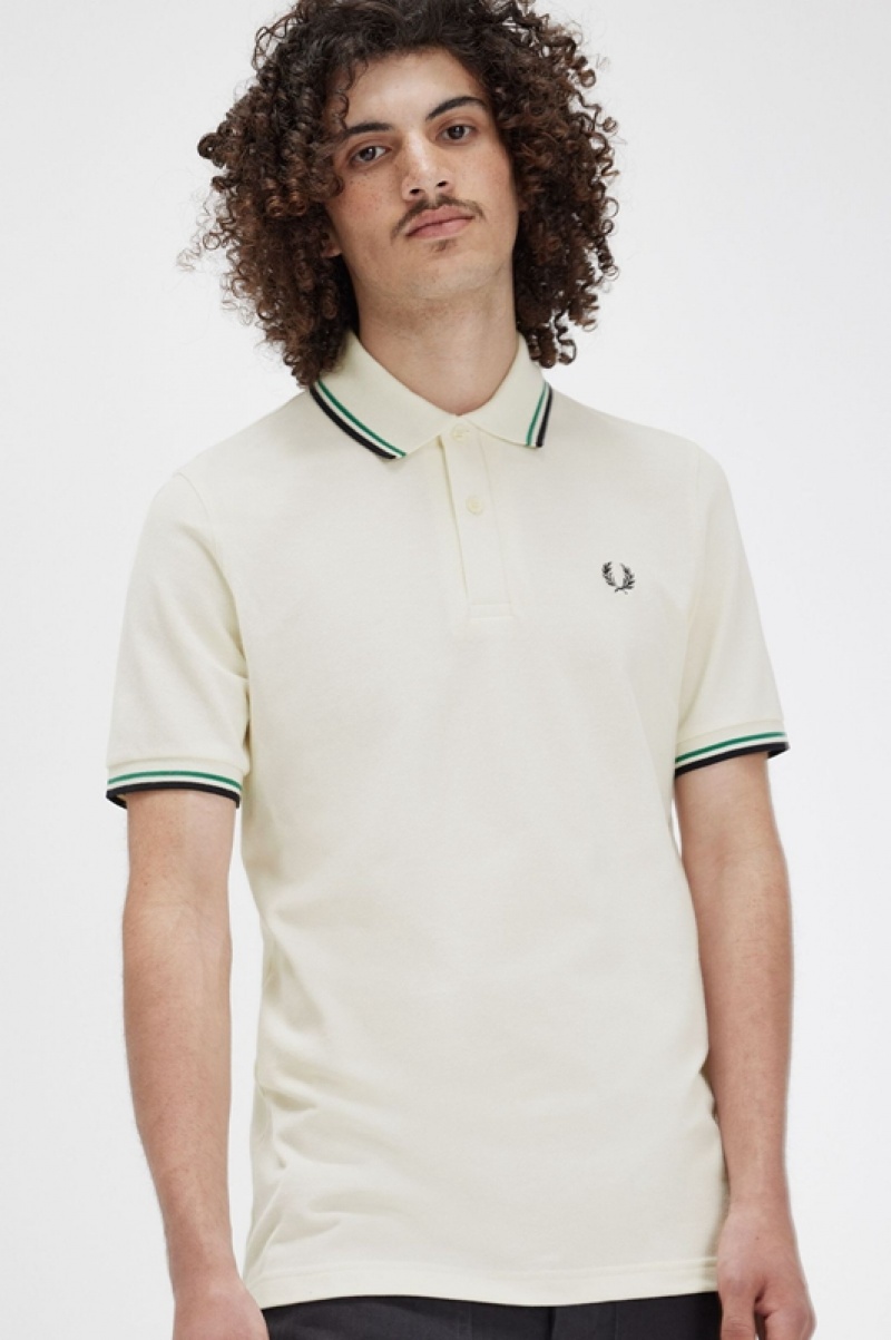 Fred Perry The Fred Perry Men's Shirts White | NIT-102679