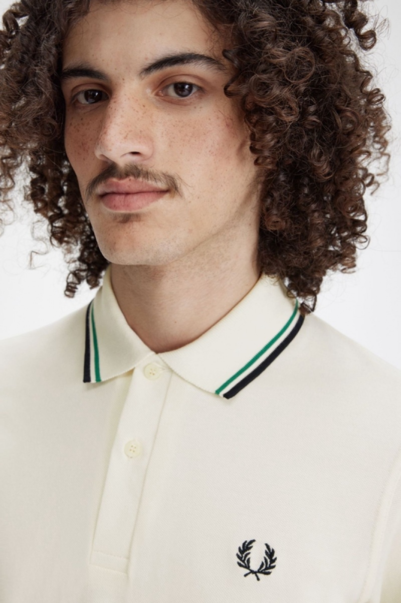 Fred Perry The Fred Perry Men's Shirts White | NIT-102679