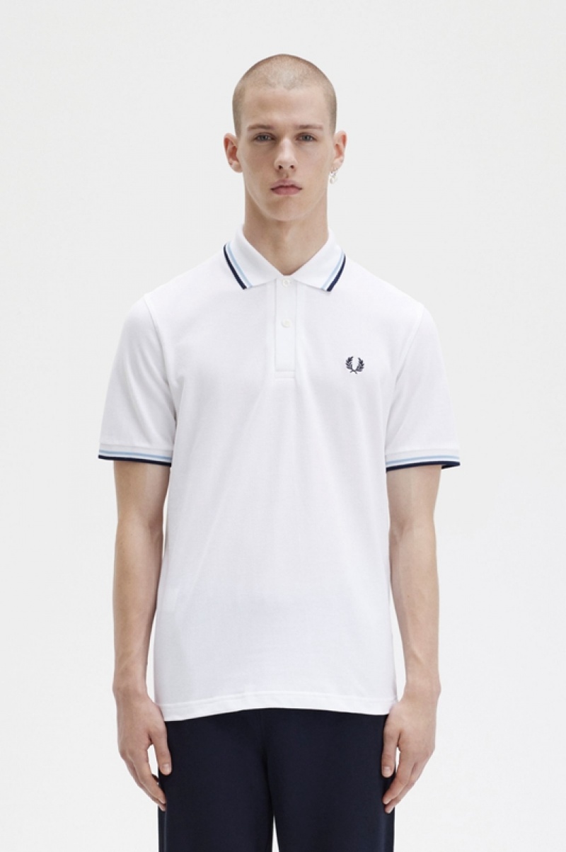 Fred Perry The Fred Perry Men's Shirts White | FOR-527136