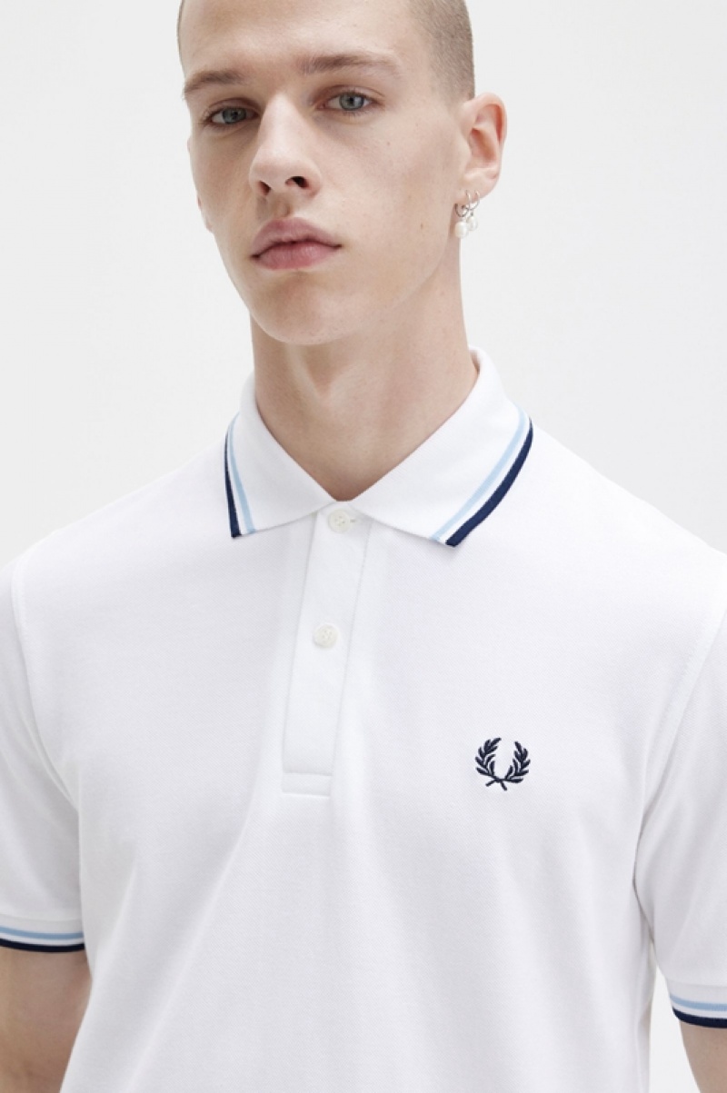 Fred Perry The Fred Perry Men's Shirts White | FOR-527136